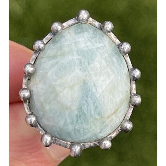 Vintage Deb Guyot Signed Sterling Silver Ring 925 Designer Size 6.5 Large Statem - Picture 1 of 10